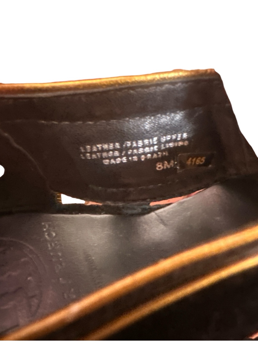 Tory Burch Carsonie Black Velvet Gold Piping Platform Heels Size 8 - Picture 9 of 13